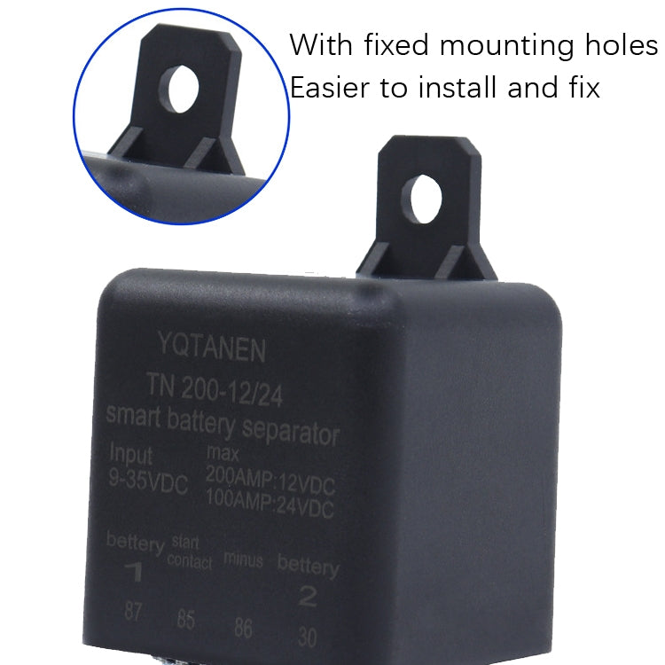 YQTANEN Small Volume Wide Voltage Dual Battery Isolator, Current: 100A - In Car by buy2fix | Online Shopping UK | buy2fix
