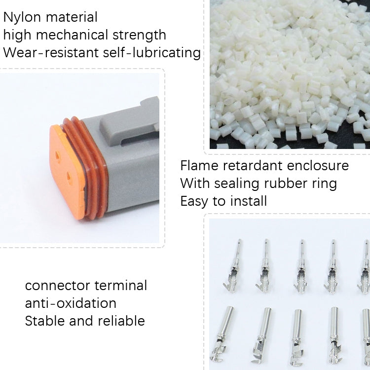 DT04-12P / DT06-12S With Copper Car Waterproof Connector Conductive Connection Terminal - In Car by buy2fix | Online Shopping UK | buy2fix