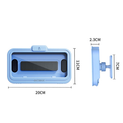 Oatsbasf  Bathroom Waterproof Phone Case Holder Shower Phone Box Wall Mount Phone Holder(Blue) - Hand-Sticking Bracket by Oatsbasf | Online Shopping UK | buy2fix