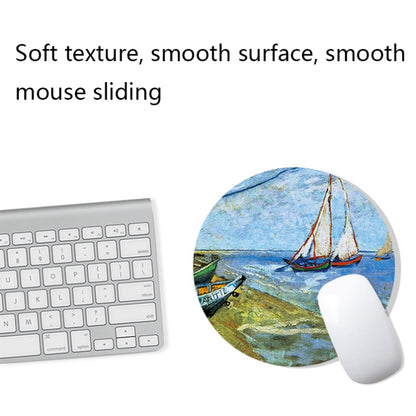 400x900x4mm Locked Am002 Large Oil Painting Desk Rubber Mouse Pad(Fisherman) - Mouse Pads by buy2fix | Online Shopping UK | buy2fix