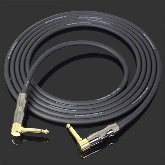 KGR Guitar Cable Keyboard Drum Audio Cable, Specification: 1m(Double Elbow Jack) - Instrument Audio Cables by KGR | Online Shopping UK | buy2fix