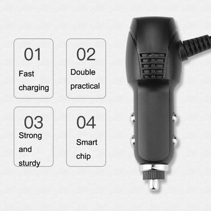 2 PCS Car Charger Fast Charging Driving Recorder Supply Line, Style: 1A+2A(Mini Right Bend) - In Car by buy2fix | Online Shopping UK | buy2fix