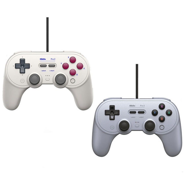 8Bitdo Pro 2 Wired Gamepad For Switch(Gray) - Gamepads by 8Bitdo | Online Shopping UK | buy2fix