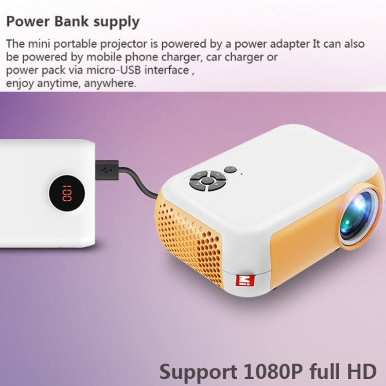 A10 480x360 Pixel Projector Support 1080P Projector ,Style: Same-screen Black (US Plug) - Consumer Electronics by buy2fix | Online Shopping UK | buy2fix