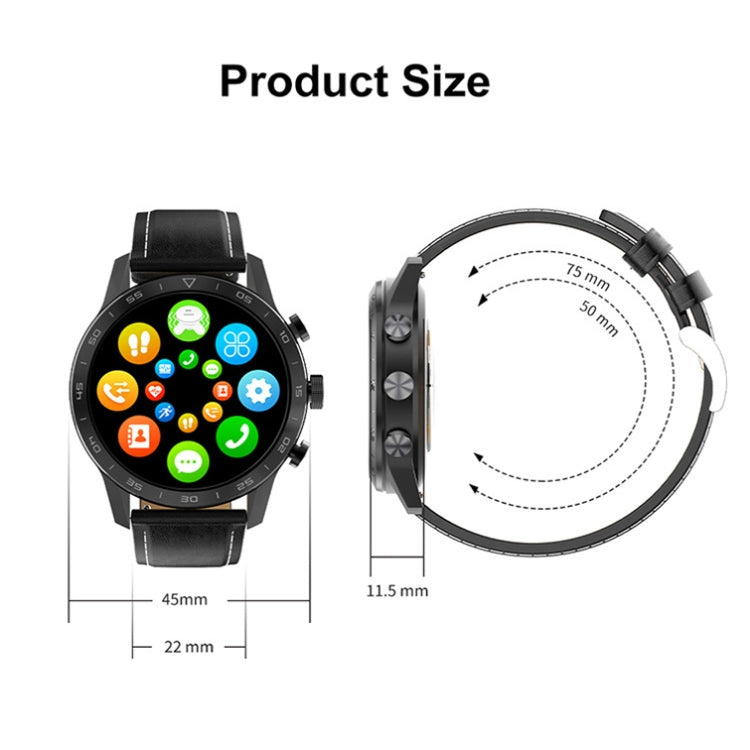 LOANIY DT70 Analog Digital Dual Display Smart Call Watch(Silver Steel) - Smart Wear by LOANIY | Online Shopping UK | buy2fix