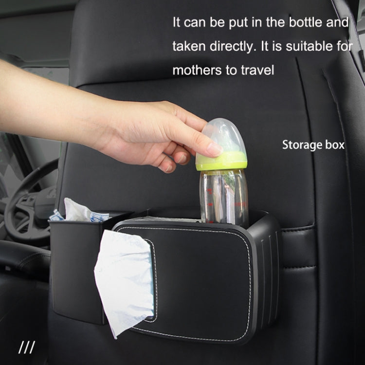 Car Drain Tissue Box Umbrella Storage Pocket Bag Storage Box Car Trash Can(Flip Fur Red) - In Car by buy2fix | Online Shopping UK | buy2fix