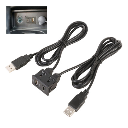 Car Universal Modification Type-C+USB Interface Charging Use Seat - In Car by buy2fix | Online Shopping UK | buy2fix