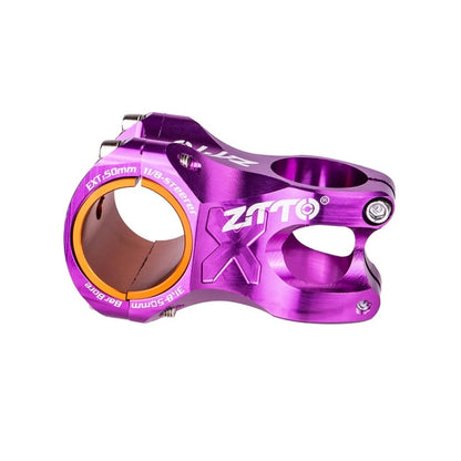 ZTTO Bicycle Handlebar Hollow 0 Degree Short Riser(Purple) - Others by ZTTO | Online Shopping UK | buy2fix