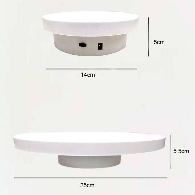 Photography Electric Turntable Automatic Rotating Display Stand,Style: Plug -in 30cm - Camera Accessories by buy2fix | Online Shopping UK | buy2fix