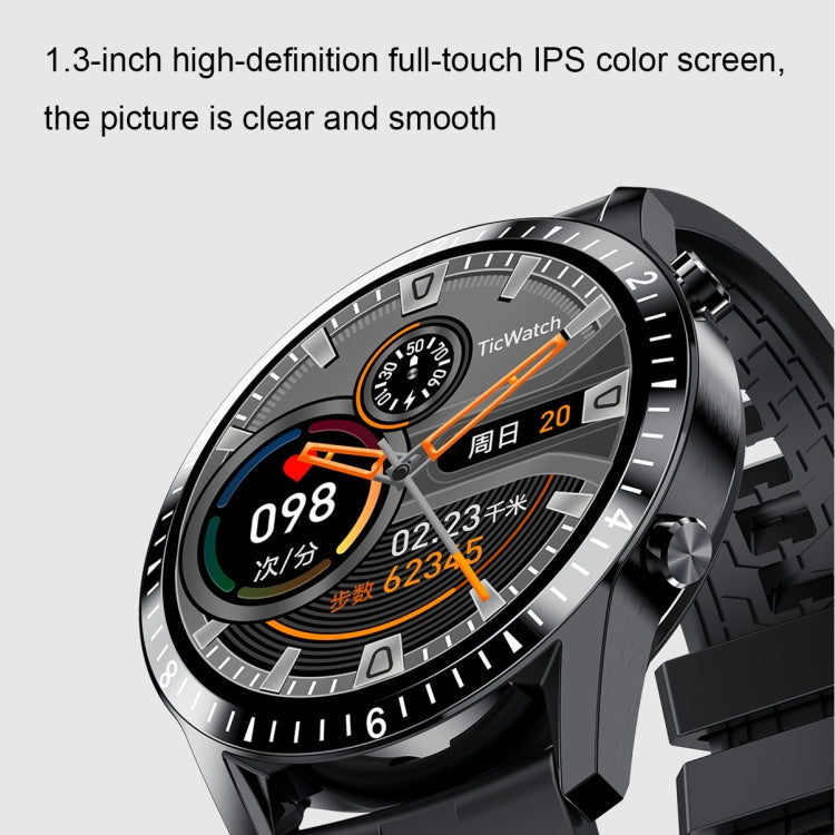 I9 1.3 Inch Heart Rate/Blood Pressure/Blood Oxygen Monitoring Watch, Color: Black Leather - Smart Wear by buy2fix | Online Shopping UK | buy2fix