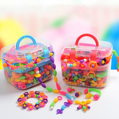 About 550pcs/box Beads Children Educational Toys DIY Handmade Beads(Boxed Red) - DIY Developmental Toys by buy2fix | Online Shopping UK | buy2fix