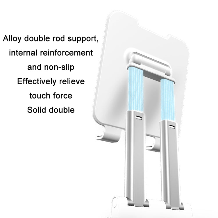 Tablet Mobile Phone Desktop Double Pole Lifting Folding Bracket, Color: Black (Small) - Desktop Holder by buy2fix | Online Shopping UK | buy2fix