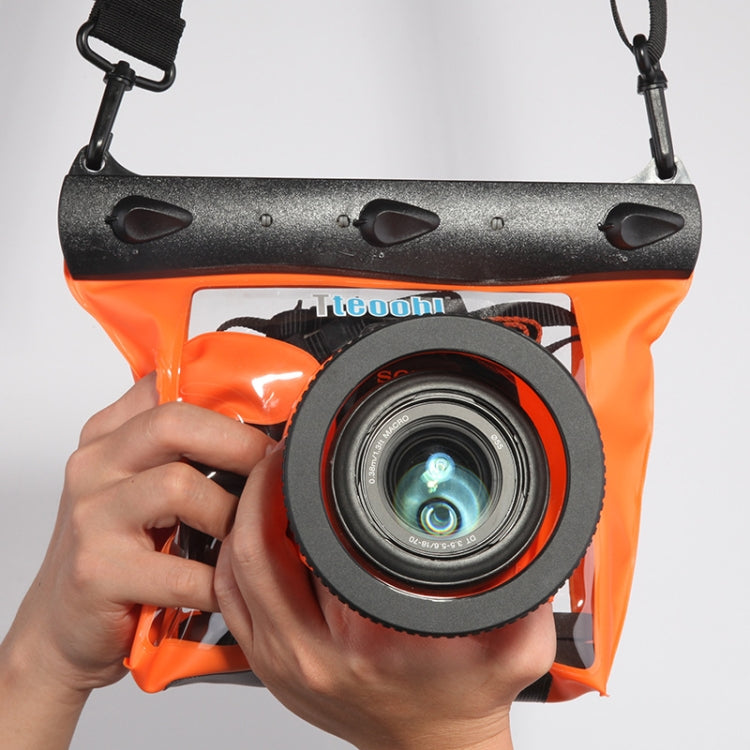 Tteoobl  20m Underwater Diving Camera Housing Case Pouch  Camera Waterproof Dry Bag, Size: L(Orange) - Camera Accessories by Tteoobl | Online Shopping UK | buy2fix