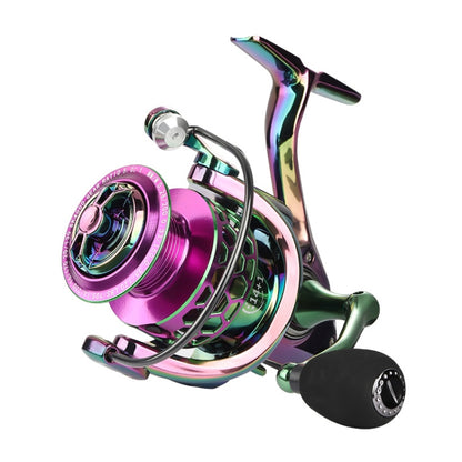 Colorful Metal Fish Line Wheel Long Throw Sea Rod Spinning Wheel, Specification: SK3000 - Fishing Reels by buy2fix | Online Shopping UK | buy2fix