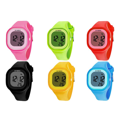 SYNOKE 66896 Multifunctional Detachable Waterproof Luminous Student Watch(Pink) - Silicone Strap Watches by SYNOKE | Online Shopping UK | buy2fix