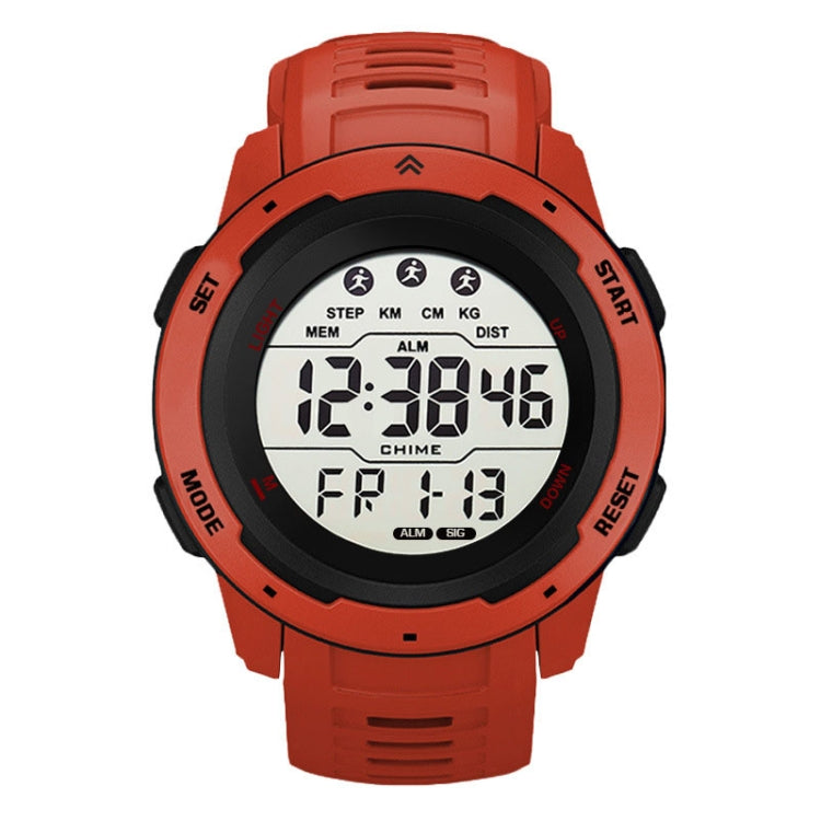 SYNOKE 9811 Luminous Large Screen Outdoor Running Student Watch(Red) - Silicone Strap Watches by SYNOKE | Online Shopping UK | buy2fix