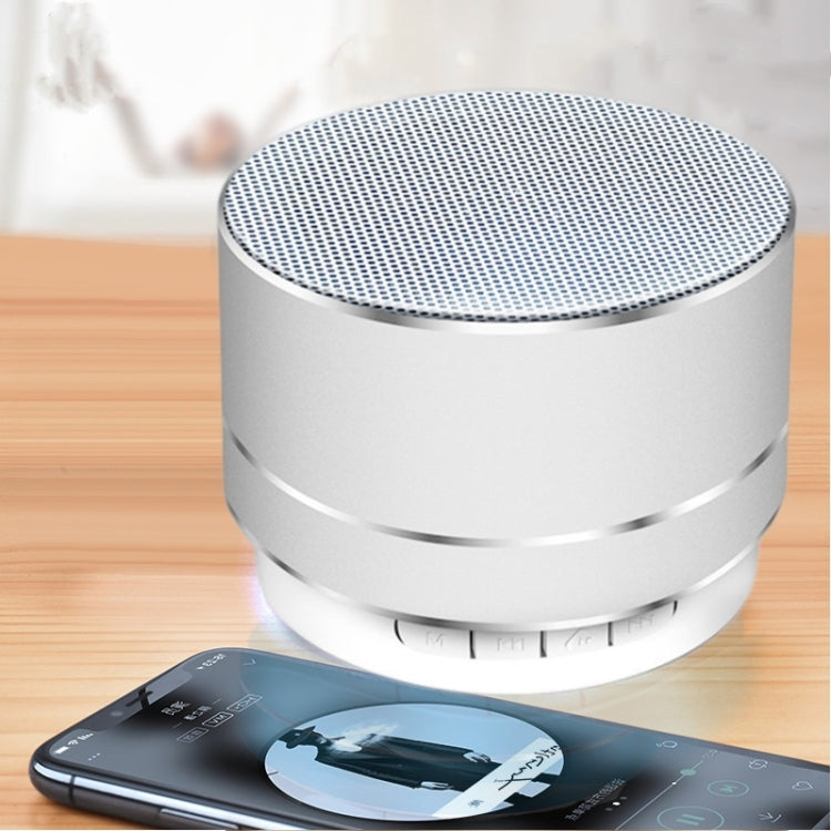 A10 Mini Metal Wireless Bluetooth Speaker(Silver) - Mini Speaker by buy2fix | Online Shopping UK | buy2fix