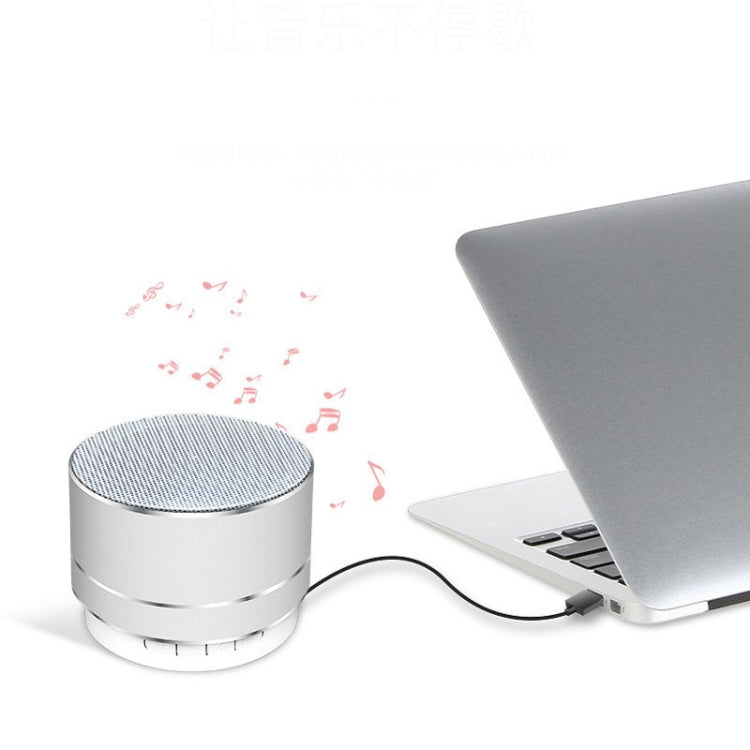 A10 Mini Metal Wireless Bluetooth Speaker(Silver) - Mini Speaker by buy2fix | Online Shopping UK | buy2fix