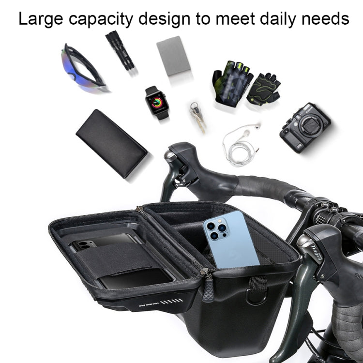 WILD MAN XT8 3L Bicycle EVA Hard Shell Touch Screen Waterproof Head Bag(Black) - Bicycle Bags by WILD MAN | Online Shopping UK | buy2fix