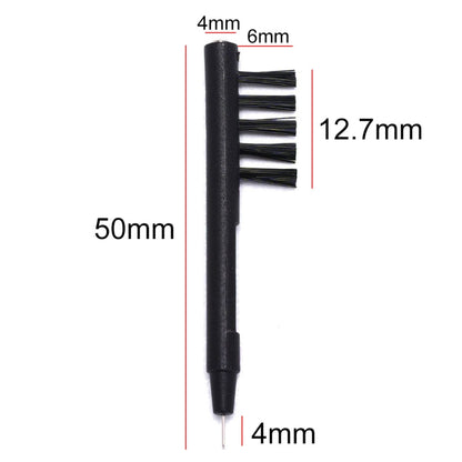 2 PCS 3 In 1 Hearing Aid Cleaning Brush with Wax Loop and Battery Magnet(Black) - Others by buy2fix | Online Shopping UK | buy2fix