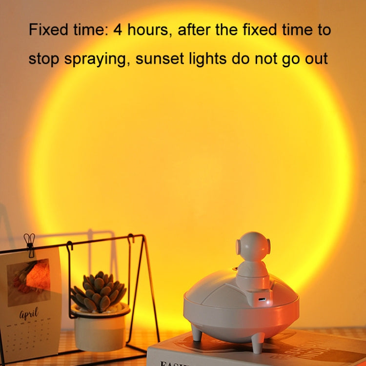 Astronaut Astronaut Humidifier Home Air Sprayer Sunset Lights(Light Green) - Home & Garden by buy2fix | Online Shopping UK | buy2fix
