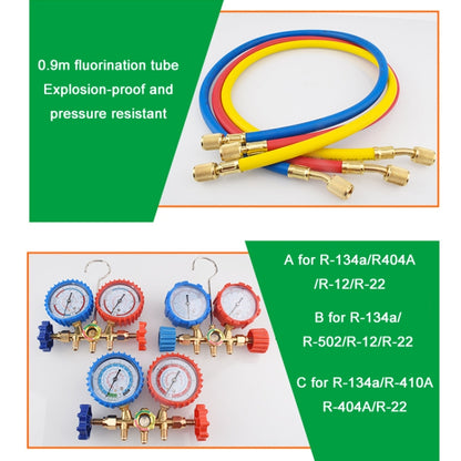 Car Air Conditioning Refrigeration Fluoridation Double Meter Valve(B) - In Car by buy2fix | Online Shopping UK | buy2fix