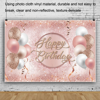 MDU05523 1.5m x 1m Rose Golden Balloon Birthday Party Background Cloth Photography Photo Pictorial Cloth - Camera Accessories by buy2fix | Online Shopping UK | buy2fix