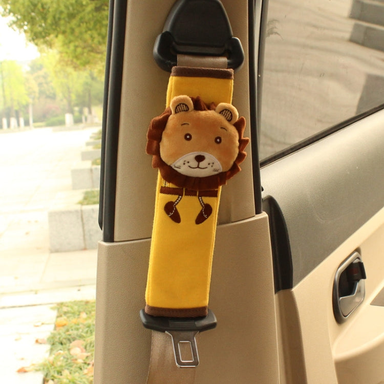 H002 Children Car Seat Belt Cartoon Cover(Lion) - In Car by buy2fix | Online Shopping UK | buy2fix