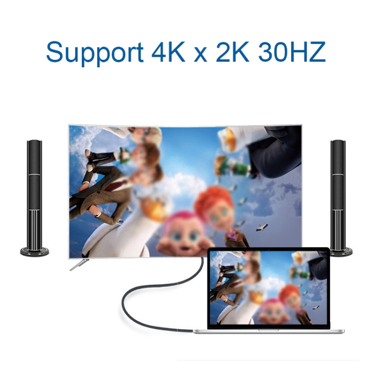 QGeeM QG-UA18 1920x1080P USB-C/Type-C To DVI Video Cable, Length: 1.8m -  by QGeeM | Online Shopping UK | buy2fix