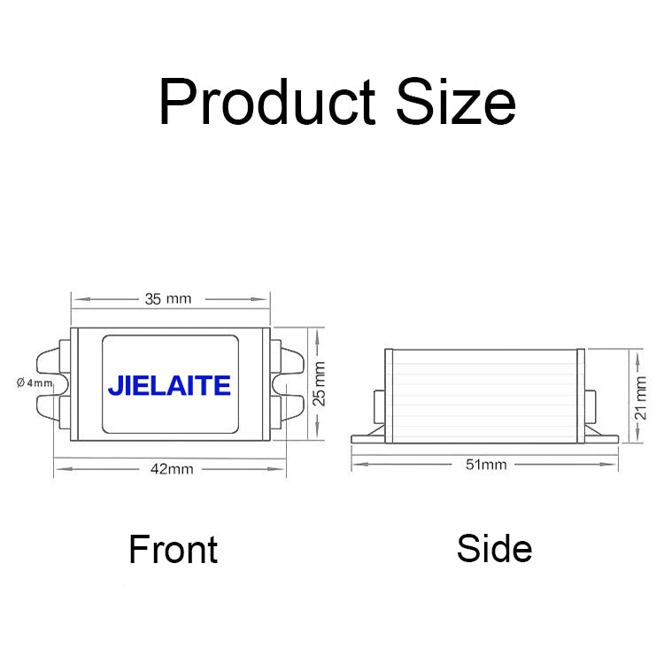 JIELAITE LK1253 15W Aluminum Alloy Intelligent Protection Waterproof Car Power Converter(12V to 4.2V/3A) - In Car by JIELAITE | Online Shopping UK | buy2fix