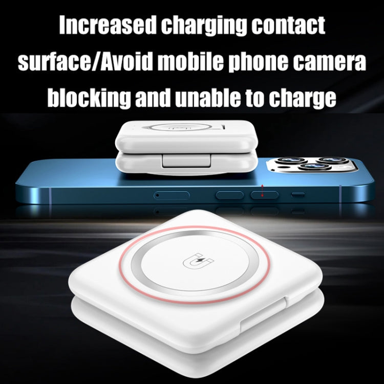 Folding 3 In 1 Wireless Charger For iPhone, Galaxy, Huawei, Xiaomi, LG, HTC and Other QI Standard Smart Phones (Black) - Wireless Charger by buy2fix | Online Shopping UK | buy2fix