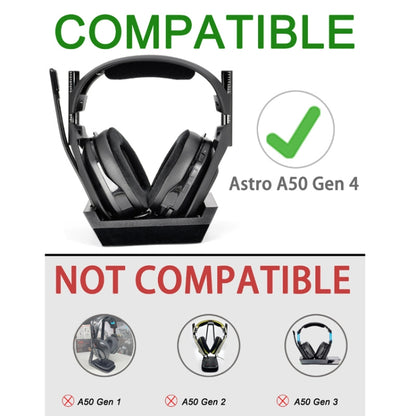 For Logitech Astro A50 Gen4 Headset Replacement Accessory ,Spec: 2pcs Leather+Velvet Earmuffs - Apple Accessories by buy2fix | Online Shopping UK | buy2fix