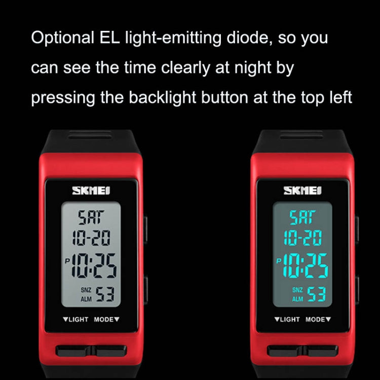 SKMEI 1362 Sports Electronic Watch Fashion Waterproof Countdown Children LED Watch(Black) - LED Digital Watches by SKMEI | Online Shopping UK | buy2fix