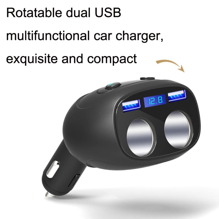 Yopin GC-13 Ordinary Version 5 In 1 Rotatable Dual USB Multifunctional Car Charger - Car Charger by Yopin | Online Shopping UK | buy2fix