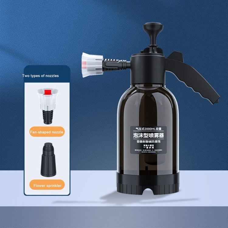 2L Foam Sprayer Pressure Spray Bottle for Car Washing Plants Watering Fertilizing(Black) - Car washing supplies by buy2fix | Online Shopping UK | buy2fix