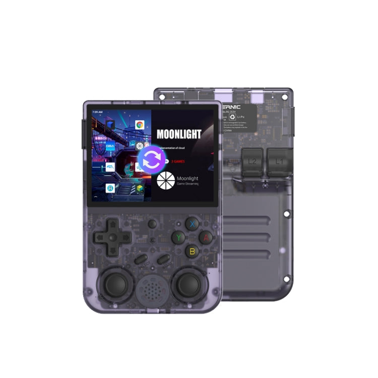 ANBERNIC RG353V  3.5 Inch Wireless Game Box Android 11 Linux OS Handheld Game Console 128G 25,000 Games(Transparent Purple) - Pocket Console by ANBERNIC | Online Shopping UK | buy2fix