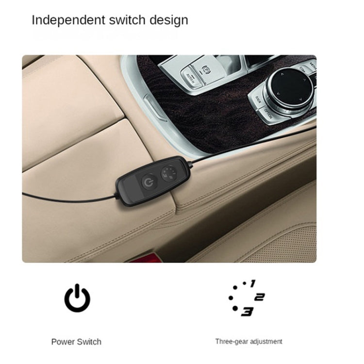 CF01 USB Interface Car Seat Fan Adjustable Wind Speed Desktop Small Fan(Black) - In Car by buy2fix | Online Shopping UK | buy2fix