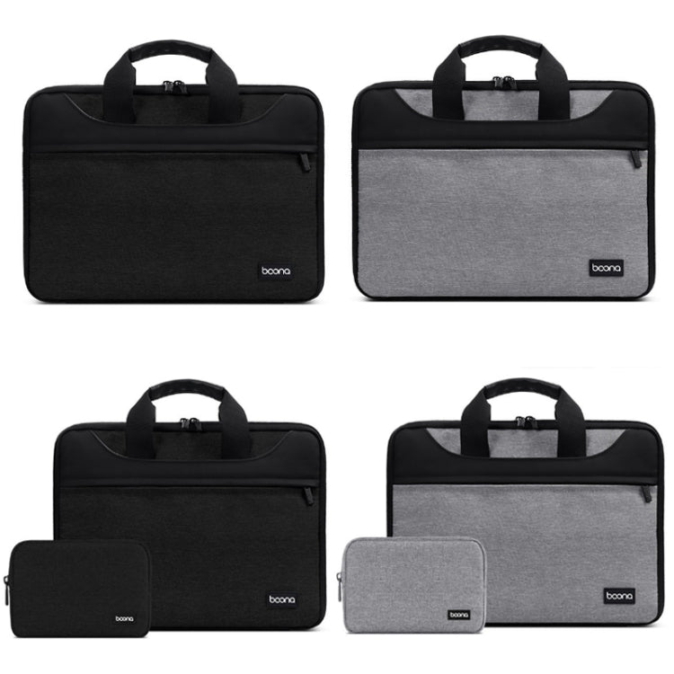 Baona BN-I003 Oxford Cloth Full Open Portable Waterproof Laptop Bag, Size: 11/12 inches(Grey) -  by Baona | Online Shopping UK | buy2fix