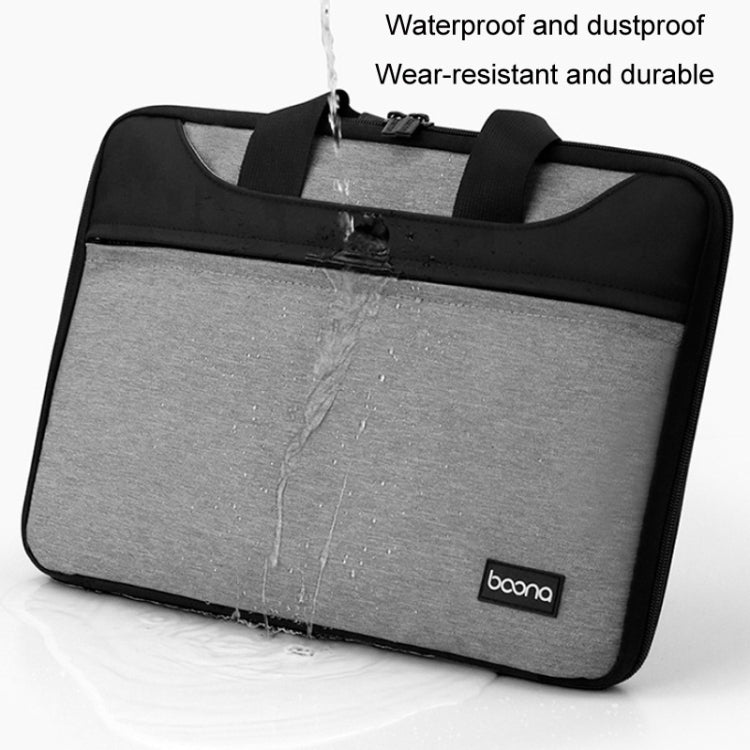 Baona BN-I003 Oxford Cloth Full Open Portable Waterproof Laptop Bag, Size: 13/13.3 inches(Gray+Power Bag) - 13.3 inch by Baona | Online Shopping UK | buy2fix