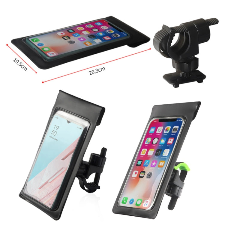 Outdoor Cycling Mobile Phone Navigation Waterproof Bracket(Black) -  by buy2fix | Online Shopping UK | buy2fix