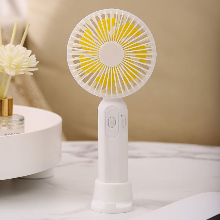 M9 Handheld Mini Fan Outdoor USB Charging Desktop Fan 2500mAh(White) - Consumer Electronics by buy2fix | Online Shopping UK | buy2fix