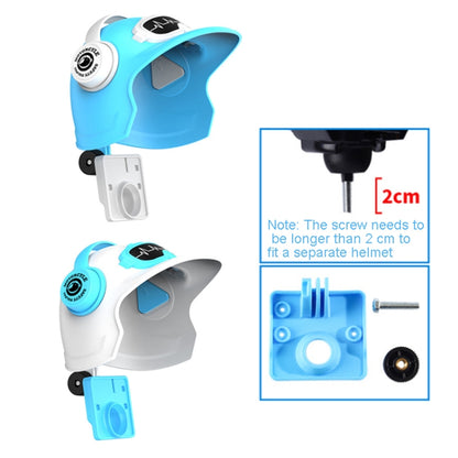 Small Helmet Sunscreen Phone Stand Bracket Motorcycle Mobile Phone Holder,Spec: Blue Helmet -  by buy2fix | Online Shopping UK | buy2fix