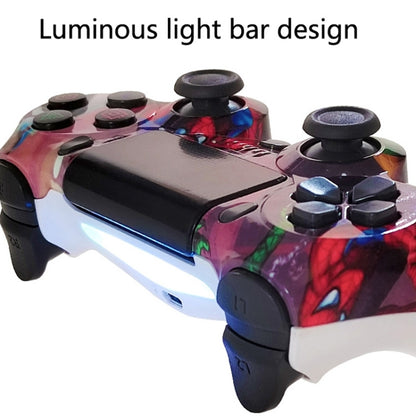 For PS4 Wireless Bluetooth Game Controller With Light Strip Dual Vibration Game Handle(Skeleton) - Gamepads by buy2fix | Online Shopping UK | buy2fix