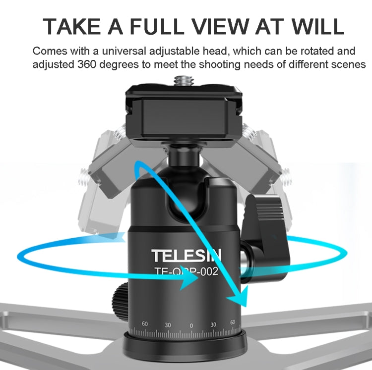 TELESIN Suction Cup Action Camera Tripod Mount for Car Holder Stand Bracket - Holder by TELESIN | Online Shopping UK | buy2fix