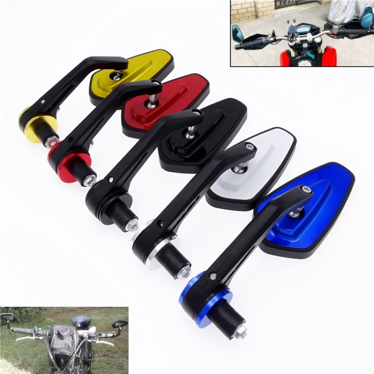 Motorcycle Handle All Aluminum Cherry Rearview Mirror(Blue) - Side Mirrors by buy2fix | Online Shopping UK | buy2fix