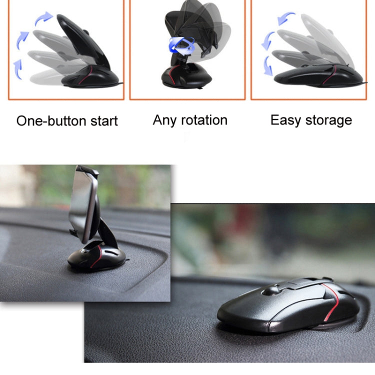 Car Air Vent Desktop Mouse Gravity Navigation Mobile Phone Holder(Black) - Car Holders by buy2fix | Online Shopping UK | buy2fix