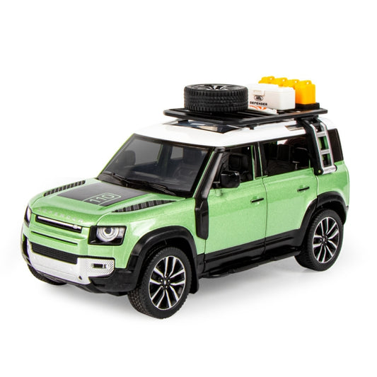 Simulation 1:24 7 Open Doors Alloy Off-Road SUV Car Sound Light Model Children Toy Ornament(Green) - Model Toys by buy2fix | Online Shopping UK | buy2fix