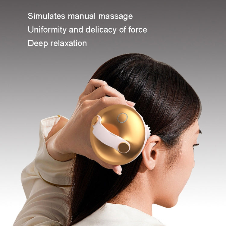 MAH02 Smart Head Massage Wireless Kneading Massager(Gold) - Massage & Relaxation by buy2fix | Online Shopping UK | buy2fix