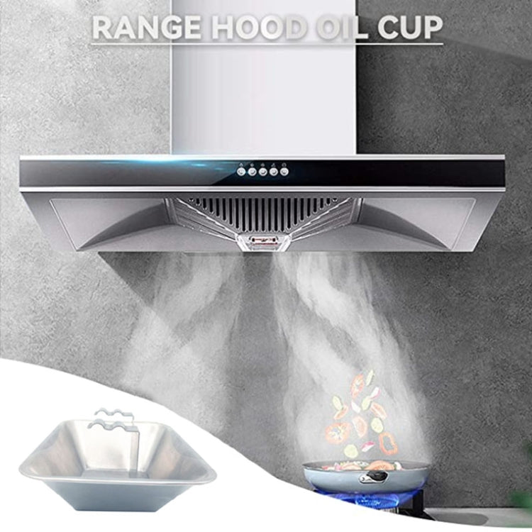 F025 Stainless Steel Plastic Range Hood Oil Cup Oil Receiver - Range Hoods & Parts by buy2fix | Online Shopping UK | buy2fix