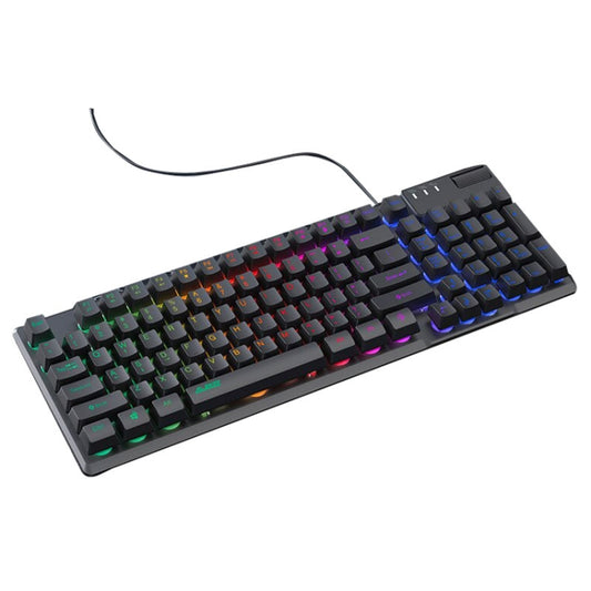 Ajazz AF981 96 Keys Office Gaming Illuminated Wired Keyboard, Cable Length: 1.6m(Black) - Wired Keyboard by Ajazz | Online Shopping UK | buy2fix